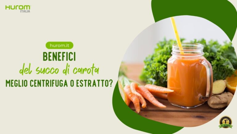 Benefici del succo di carota: meglio centrifuga o estratto?