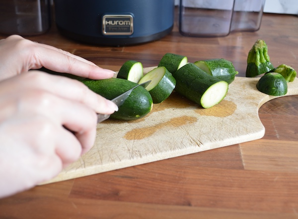 ricetta crema di zucchine con l'estrattore