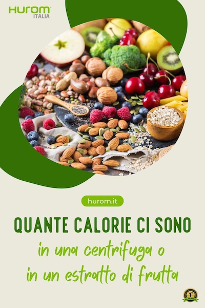 quante calorie ci sono in una centrifuga o in un estatto di frutta verticale