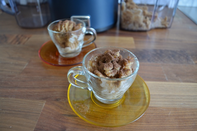 sorbetto al caffè con il latte