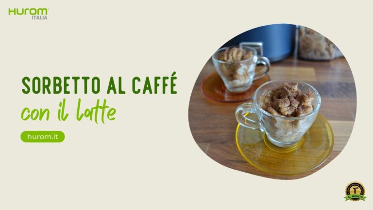 sorbetto al caffè con il latte