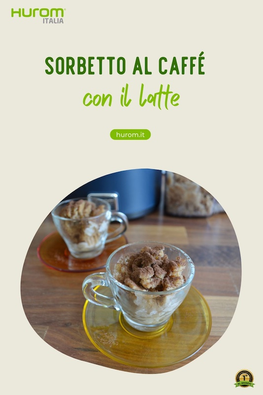 sorbetto al caffé con il latte