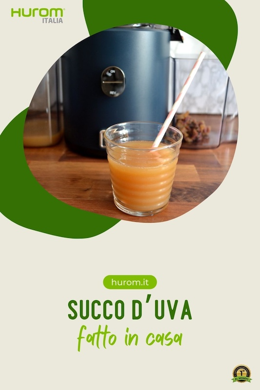 succo uva fatto in casa verticale