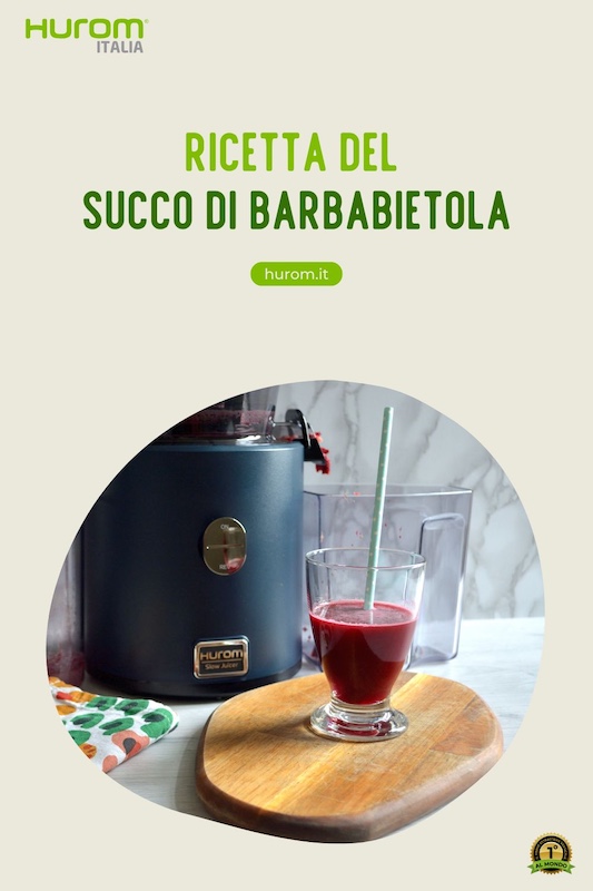 ricetta succo barbabietola con l'estrattore