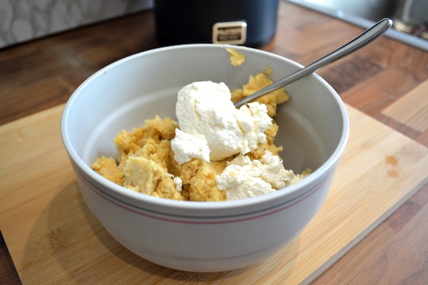 crema di carote allo zenzero e frittelle di ceci