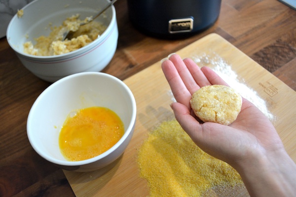 crema di carote allo zenzero e frittelle di ceci