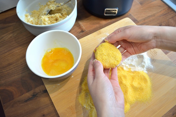 crema di carote allo zenzero e frittelle di ceci