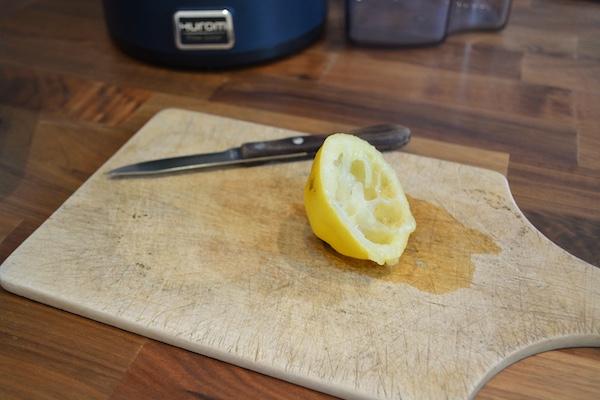 risotto alla barbabietola e bucce di limone candito