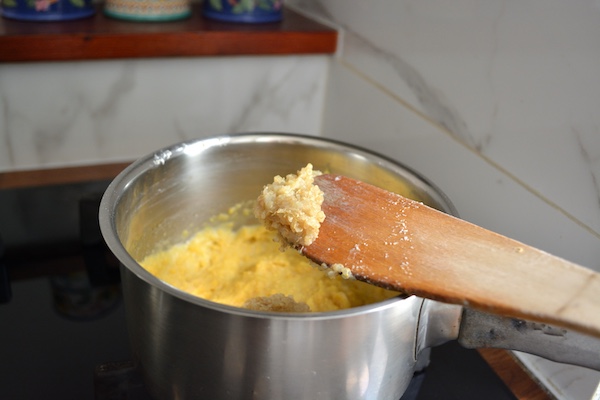 unire la quinoa alla potentina Unire la quinoa cotta a parte