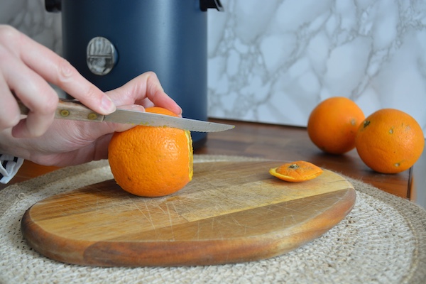 Eliminare buccia ricetta ghiaccioli all'arancia